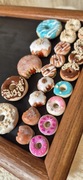 Rękodzieło magnes duży donut pączek miniatury DIY mini jedzenie ale uroczo