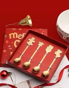 Świąteczne Łyżeczki - Stal nierdzewna 4 st