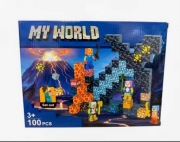 Klocki magnetyczne miecz 100 el. My World