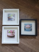 Obrazy w ramkach Ikea, zestaw 3 sztuk