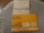 INSTRUKCJA MIERNIK UNIWERSALNY ERA UM-5B ORGINAŁ