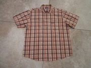 JACK WOLFSKIN męska koszula w pomarańczowo-brązową kratkę jak nowa_ XL