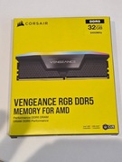 Pamięć RAM DDR5 RGB Corsair Vengeance 32GB (2x16GB) CL32 6400MT/s