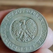 Sprzedam monete 20 zl 1973 bez znaku mennicy