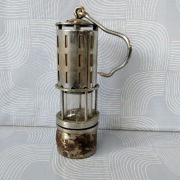 Stara lampka górnicza lampa Davy'ego unikat