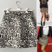 Spódnica krótka  w panterkę centki Lost Ink S
