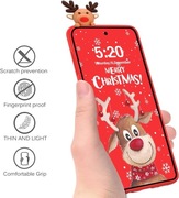 Świąteczne Etui 3D Cartoon Deer do  Samsung Galaxy S22 5G