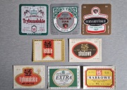 Etykiety piwne z browaru Lublin.