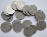 Zestaw 21 sztuk  1 zł złoty 1949 rok, 1965 r, 1966 r. 1970 rok - obiegowe