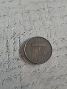 moneta 5 centów Niderlandy 1982 rok
