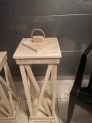 Lampiony drewniane rękodzieło 