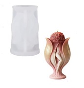 KWIAT FIGURA KOBIETY Walentynki forma silikon 9.5*6 do Świec Wosku Odlewów