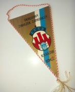 Proporczyk Zapasy Okręgowy Związek Zapaśniczy Kraków Herb Polska Flaga