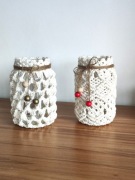 Lampion, świecznik - makrama, rękodzieło