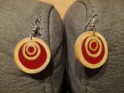 Kolczyki koło rozgrzewające zachód słońca orient retro 