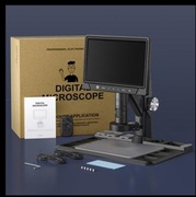 Mikroskop Cyfrowy Powiększenie 1600x 12MP 28 LED EKRAN HD IPS 10"