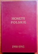 Monety Polskie 1990-1995 w albumie Fischer z futerałem (niemal) komplet