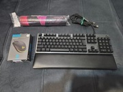 Zestaw Logitech (Klawiatura G513 Carbon Brown + Mysz G102) + Duża Podkładka