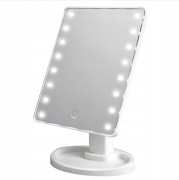 LUSTERKO KOSMETYCZNE DO MAKIJAŻU Z PODŚWIETLENIEM LED BIAŁE