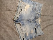 Spodenki dżins jeans push up krótkie dobry stan xs/s bershka
