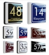 PODŚWIETLANY numer domu LED tabliczka adresowa na dom budynku nowoczesny