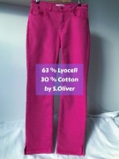 Różowe spodnie jeansy comma by S.Oliver