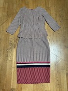 Elegancki komplet S/M 36/38 TOVA bluzka rękaw 3/4 ołówkowa spódnica