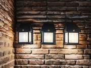Lampa solarna , kinkiet zewnętrzny , zestaw 3 lampy