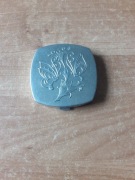 Puderniczka metalowa PRL