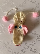 Ręcznie szydełkowany ocieplacz Handmade dla Panów słoń zabawny gadżet