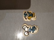 Smerfy naklejki Vintage pcv lata 80 gąbkowe retro unikat