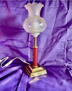 Piękna Lampa z szklanym kloszem