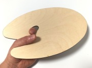 Paleta do farb owalna drewno 29x19cm