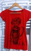 Śliczny T-shirt Catwalk S