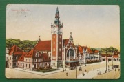 Pocztówka Gdańsk-Danzig Dworzec 1929