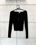 Bluzka sweterek z dekoltem H&M