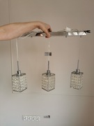 Lampa srebrna na 3 żarówki