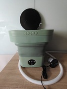 Nowa mini pralka turystyczna składana 6,5 L zielona