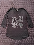 Harley Davidson Koszulka z kryształkami | długi rękaw black ride free