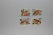 Burundi Sw 2138-41** dzierzyk żółtołbisty, wwf