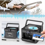 Odtwarzacz CD kaseta Bluetooth przenośny radio FM USB SD Typ c z pilotem