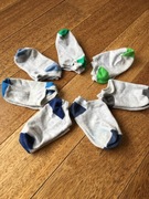 skarpetki-stopki 7 par długość 11-12 cm chłopięce