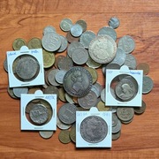 Zestaw ponad 100 Starych Monet Polska IIRP Talar Gdańsk Stany Zjednoczone