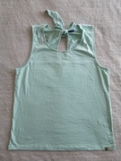 Nowa zielona miętowa bawełniana haftowana bluzka top Giga 42