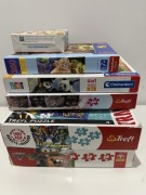 Zestaw puzzli używane