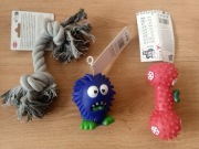 szarpak i zabawki piszczące dla psa