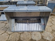 Okap gastronomiczny skrzynia zkompletem filtrów i kranikiem 1200x800x(h)400