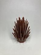 Lego 6064 krzak krzaczek kolczasty brązowy