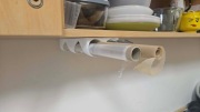 Półeczka podwieszana na rolki kuchenne (folie, papier itp)