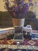 Pojemnik na frezy 25 szt pudry róz  Hybryda manicure Hybrydowe 